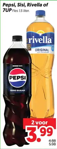 Dekamarkt Pepsi, Sisi, Rivella of 7UP aanbieding