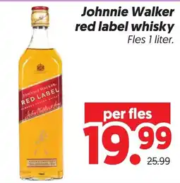 Dekamarkt Johnnie Walker red label whisky aanbieding