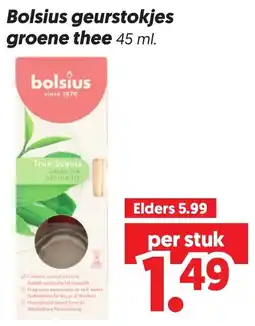 Dekamarkt Bolsius Geurstokjes Groene Thee aanbieding