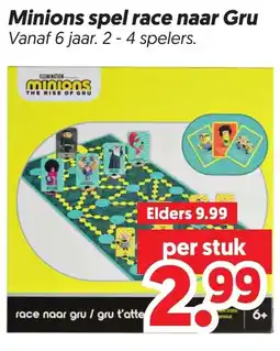 Dekamarkt Minions spel race naar Gru aanbieding