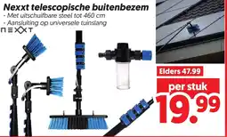 Dekamarkt Nexxt Telescopische Buitenbezem aanbieding