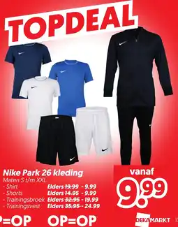 Dekamarkt Nike Park 26 kleding aanbieding