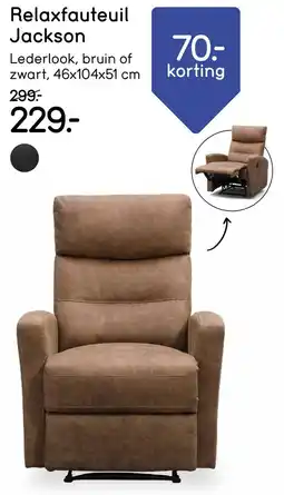 Leen Bakker Relaxfauteuil Jackson aanbieding