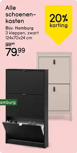 Leen Bakker Schoenenkasten aanbieding