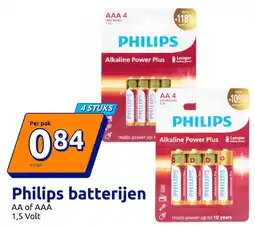 Action Philips batterijen aanbieding
