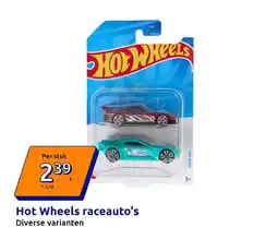 Action Hot Wheels raceauto's aanbieding