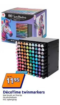Action DécoTime twinmarkers aanbieding