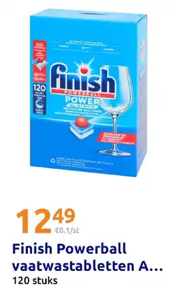 Action Finish Powerball vaatwastabletten aanbieding