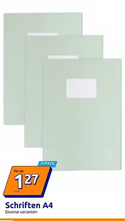 Action Schriften A4 aanbieding