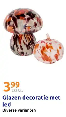 Action Glazen decoratie met led aanbieding