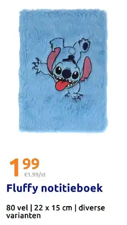 Action Fluffy notitieboek aanbieding