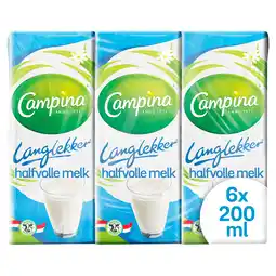 PLUS Campina Langlekker Halfvolle melk mini aanbieding
