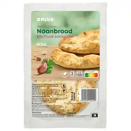 PLUS PLUS Naanbrood knoflook koriander aanbieding