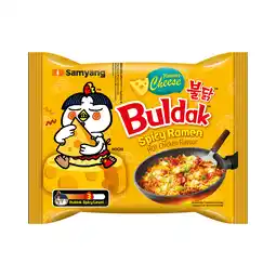 PLUS Samyang Hete kip/kaas instant noedels aanbieding