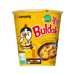PLUS Samyang Buldak Hete kip/kaas noedels aanbieding