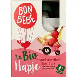 PLUS Bonbebe Bio 6+ appel aardbei multipack aanbieding