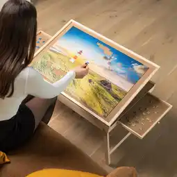 Action Puzzeltafel met uitklapbare poten aanbieding