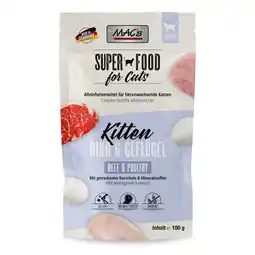 Zooplus Voordeelpakket 24x100g MAC's Cat Pouch Kitten Rund & Gevogelte nat kattenvoer aanbieding