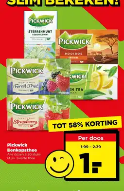 PLUS Pickwick Eenkopsthee aanbieding