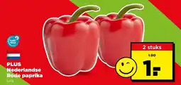 PLUS Plus nederlandse rode paprika aanbieding