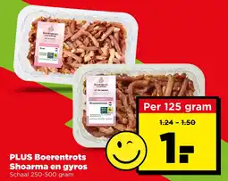 PLUS Plus boerentrots shoarma en gyros aanbieding