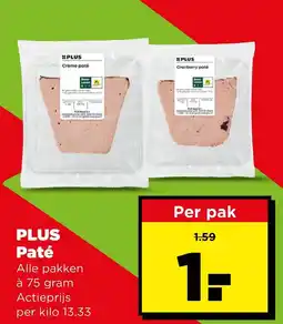 PLUS Plus paté aanbieding