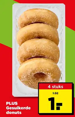 PLUS Plus gesuikerde donuts aanbieding