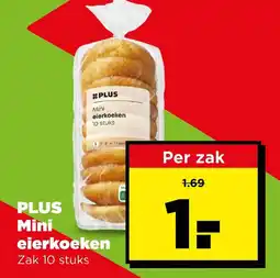 PLUS Plus mini eierkoeken aanbieding