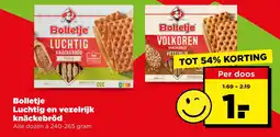 PLUS Bolletje knäckebrød aanbieding