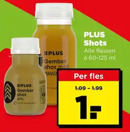 PLUS Plus shots aanbieding