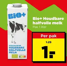 PLUS Bio+ houdbare halfvolle melk aanbieding