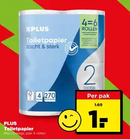PLUS Plus toiletpapier aanbieding