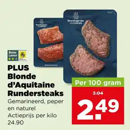 PLUS Plus Blonde d'Aquitaine Rundersteaks aanbieding