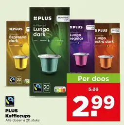 PLUS Plus koffiecups aanbieding