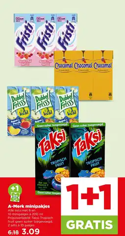 PLUS A-merk minipakjes aanbieding