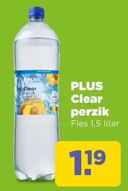 PLUS Plus clear perzik aanbieding