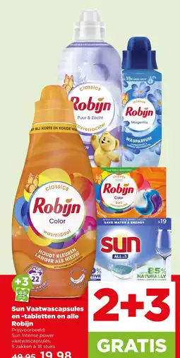 PLUS Sun vaatwascapsules en-tabletten en alle robijn aanbieding
