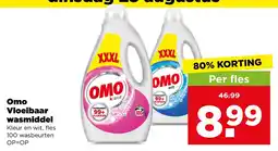 PLUS Omo vloeibaar wasmiddel aanbieding