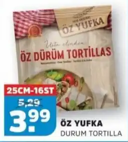 Sahan Supermarkten öz yufka durum tortilla aanbieding