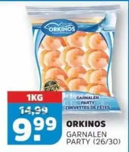 Sahan Supermarkten Orkinos garnalen party aanbieding