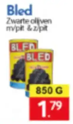 Tanger Markt Bled zwarte oliven m/pit & z/pit aanbieding