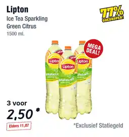 Budget Food Lipton Ice Tea Sparkling Green Citrus aanbieding