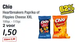 Budget Food Chio Heartbreakers Paprika of Flippies Cheese XXL aanbieding