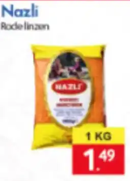 Tanger Markt Nazli Rode linzen aanbieding