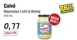 Budget Food Calvé Mayonaise Licht & Romig aanbieding