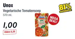 Budget Food Unox Vegetarische Tomatensoep aanbieding