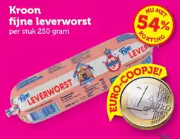 Coop Kroon fijne leverworst aanbieding