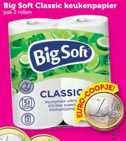 Coop Big Soft Classic keukenpapier aanbieding