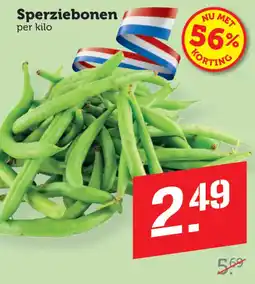 Coop Sperziebonen aanbieding
