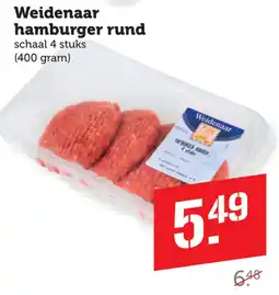 Coop Weidenaar hamburger rund aanbieding